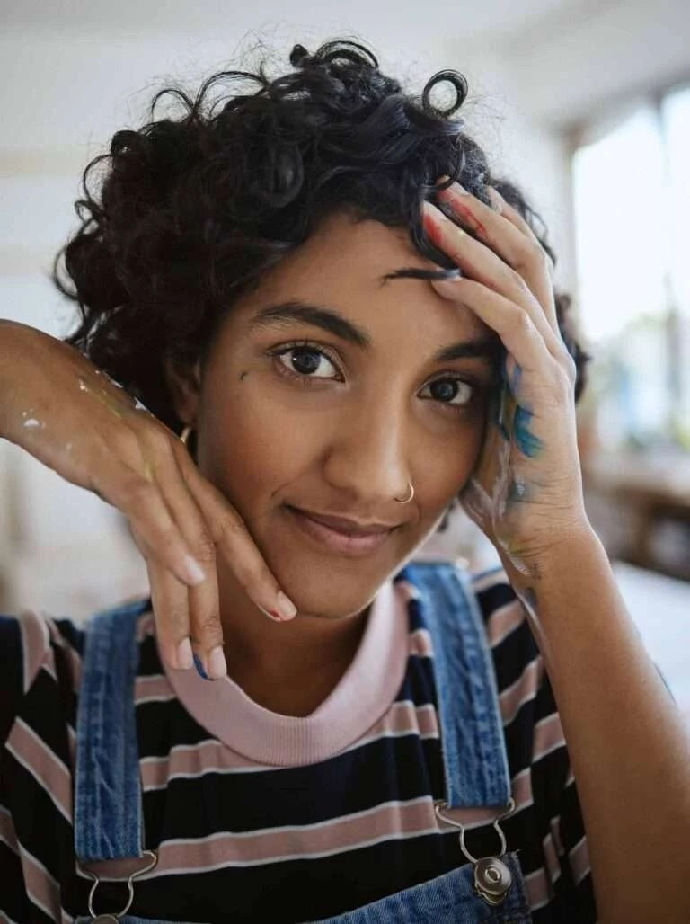 paint-art-and-face-with-a-woman-painter-in-her-creative-studio-or-artwork-studio-for-design-and-cr